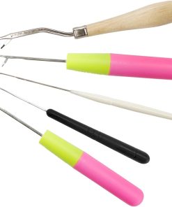 Alternative view of 5PCS Latch Hook. Different Sizes Small Crochet Hooks Needle for Hair