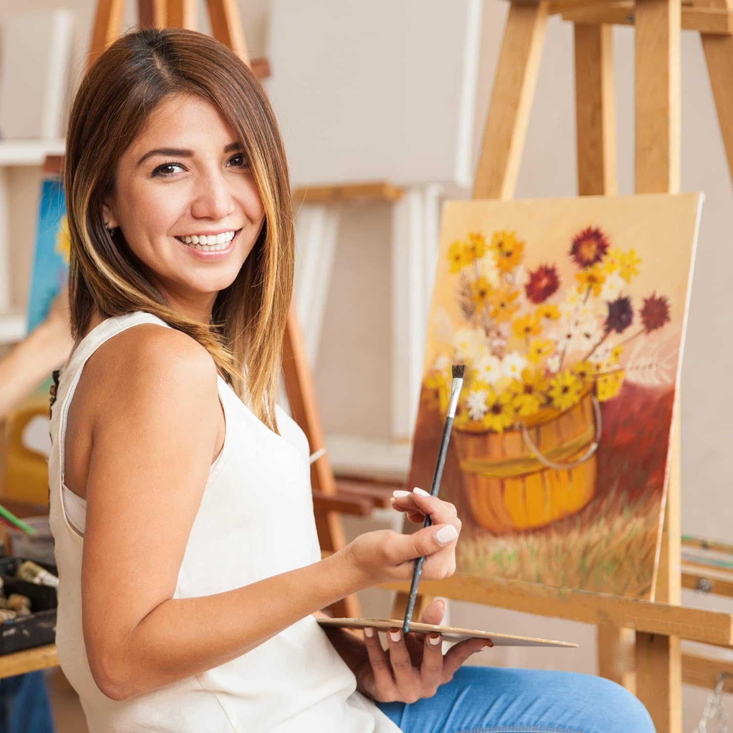 KEFF 24-Pack π£π₯ππ ππ¨π Canvas for Painting. 6 of 5x7. 8x10. 9x12.11x14 Painting Canvas Boards. Art Supplies for Adults & Kids - 100% Cotton Primed Canvases for Painting Acrylic. Oil. Watercolor - Image 7